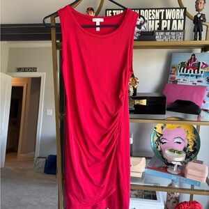 Leith Vibrant Red Midi Dress